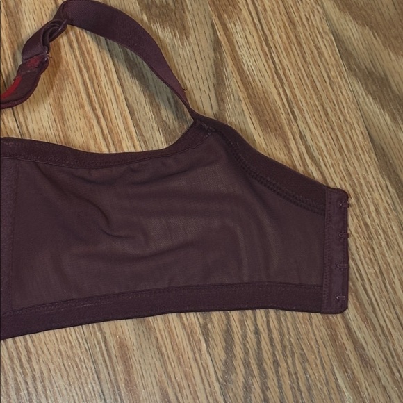 Cacique Red Lace Bra, underwire, lined, 42F - Picture 5 of 8